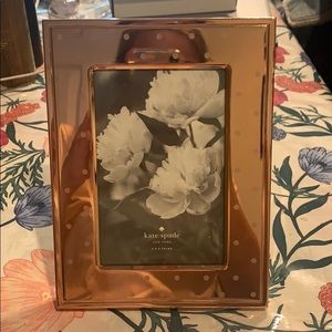 Kate Spade Larabee Dot Rose Gold Picture Frame